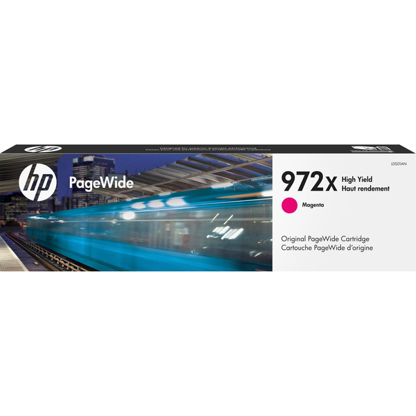 PageWide Cartridge, HP 972X, 7000 Page Yield, Magenta