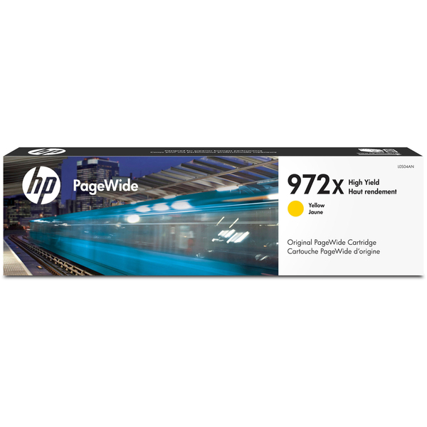 PageWide Cartridge, HP 972X, 7000 Page Yield, Yellow
