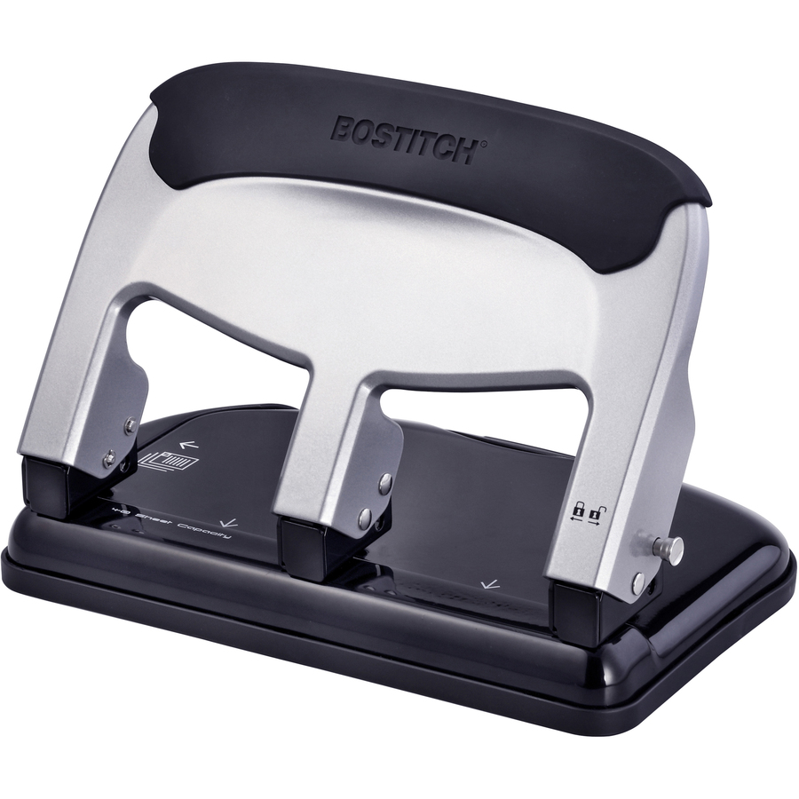 OFFICEMATE, 45 Sheet Capacity, Metal, Three-Hole Paper Punch