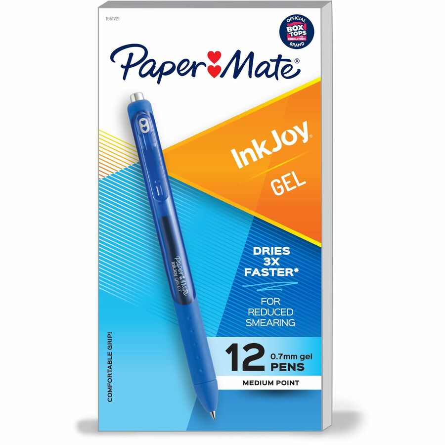 Paper Mate InkJoy Gel Pen - 0.7 mm Pen Point Size - Retractable - Assorted  Gel-based Ink - Assorted Barrel - 14 / Pack 