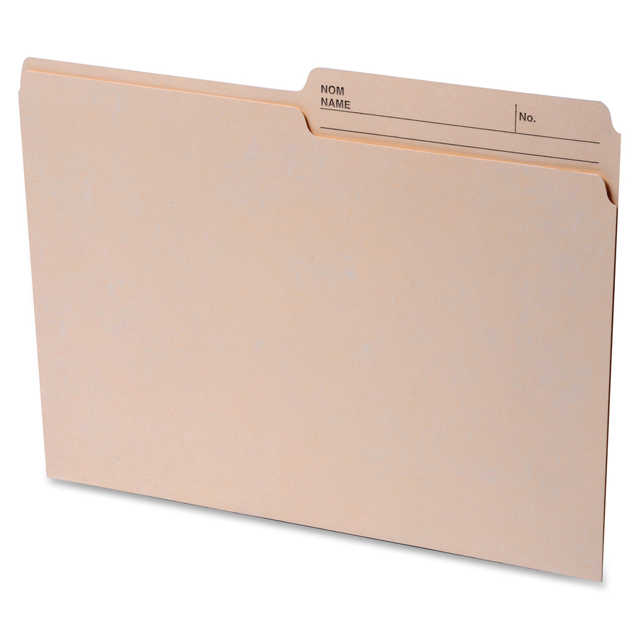 Continental 1/2 Tab Cut Letter Recycled Top Tab File Folder