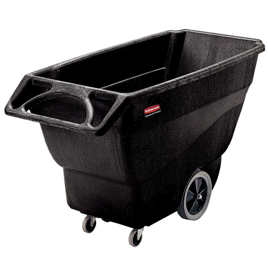 Rubbermaid Commercial Structural Foam Tilt Truck, Utility Duty, 3/4 Cubic Yard, Black