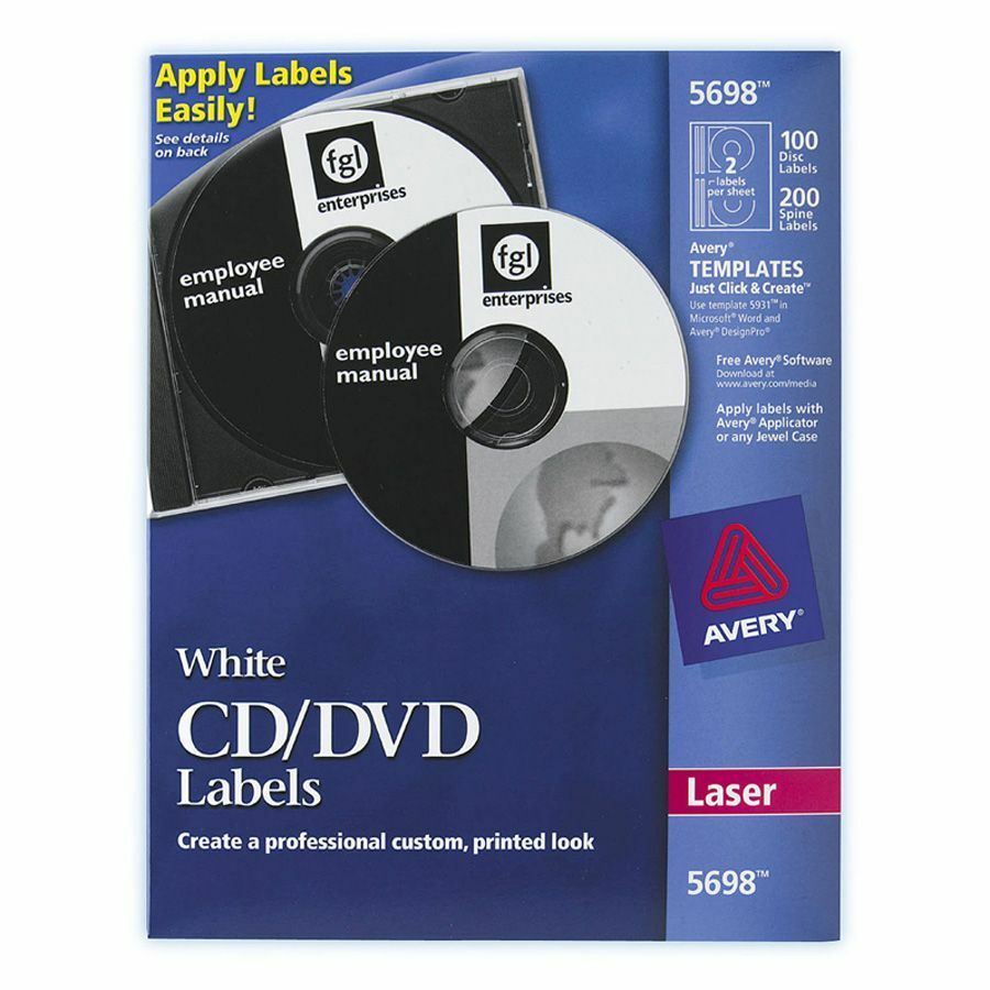 Avery® Optical Disc Label - 21 / Pack Within Staples Dvd Label Template