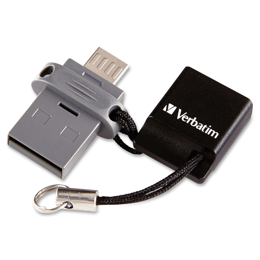 Lecteur flash double USB 2.0 Store 'n' Go pour p&eacute;riph&eacute;riques micro-USB - Verbatim