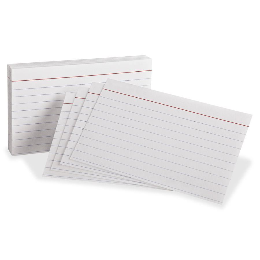 Basics Ruled Index Cards - 5x8 Inches (1 Packs of 100)