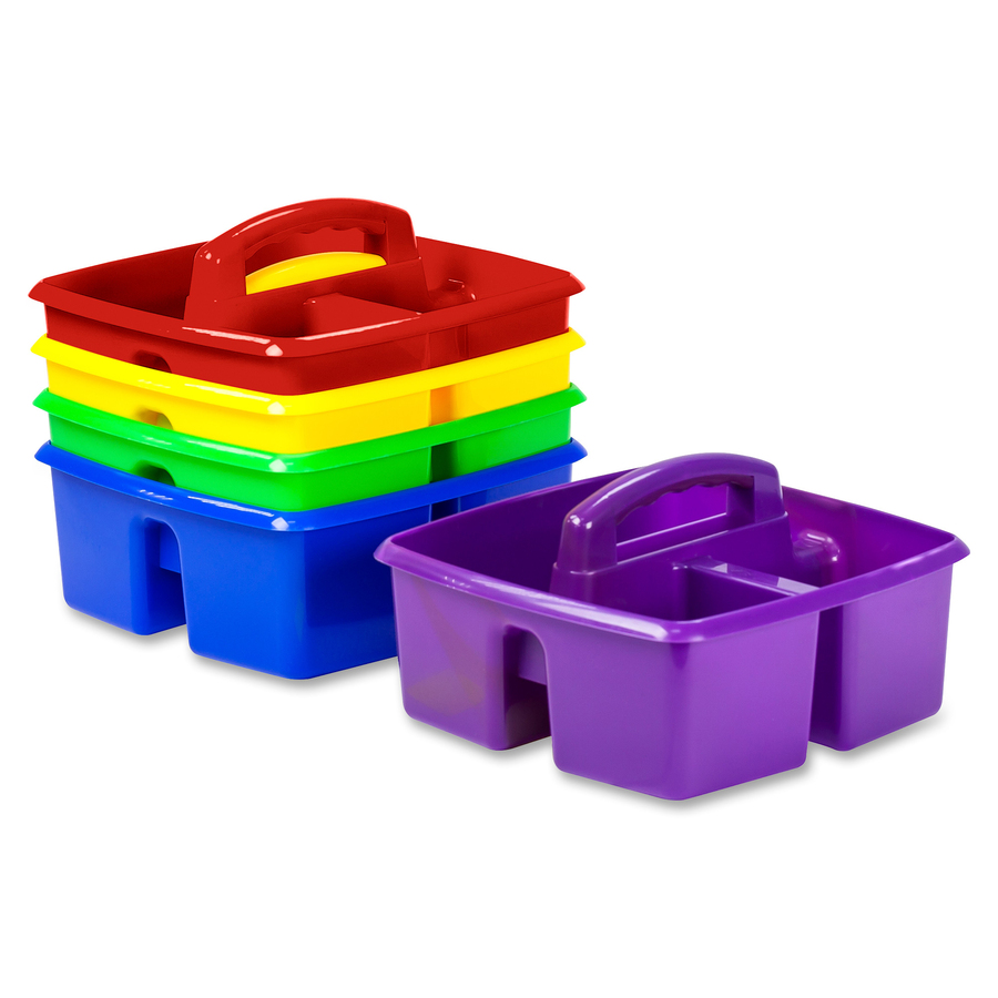 Deluxe Small Classroom Caddy, Primary Colors Set of 6
