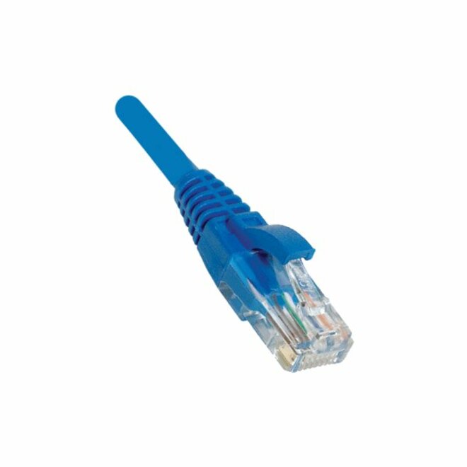 Blue 15 ft Weltron Cat6 snagless patch cable with RJ-45 male connectors