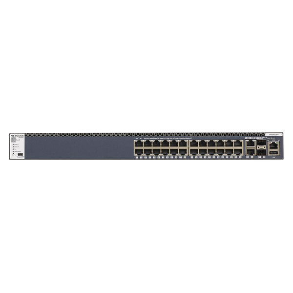 NETGEAR (GSM4328S-100NES) 24x1G Stackable Managed Switch with 2x10GBASE-T and 2xSFP+