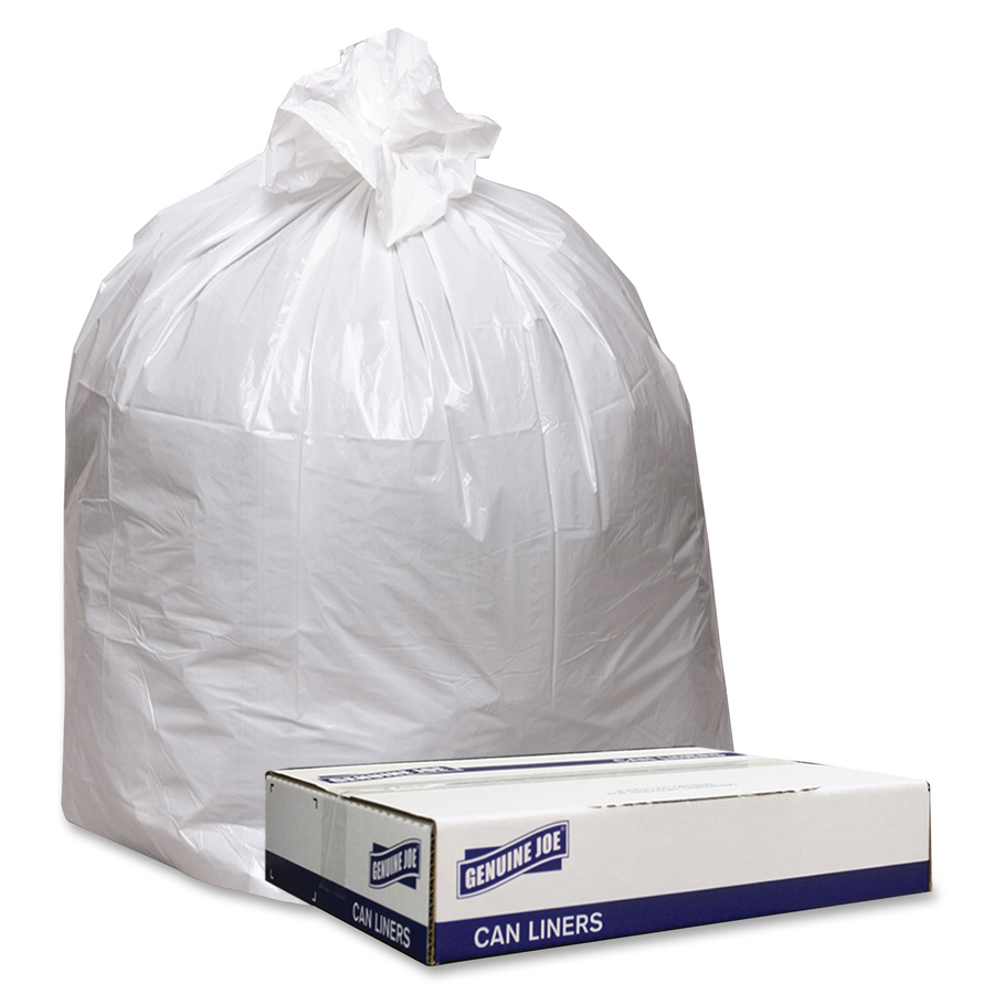 3.8 Mil Clear Contractor Trash Bags 33 x 50, 100 Ct