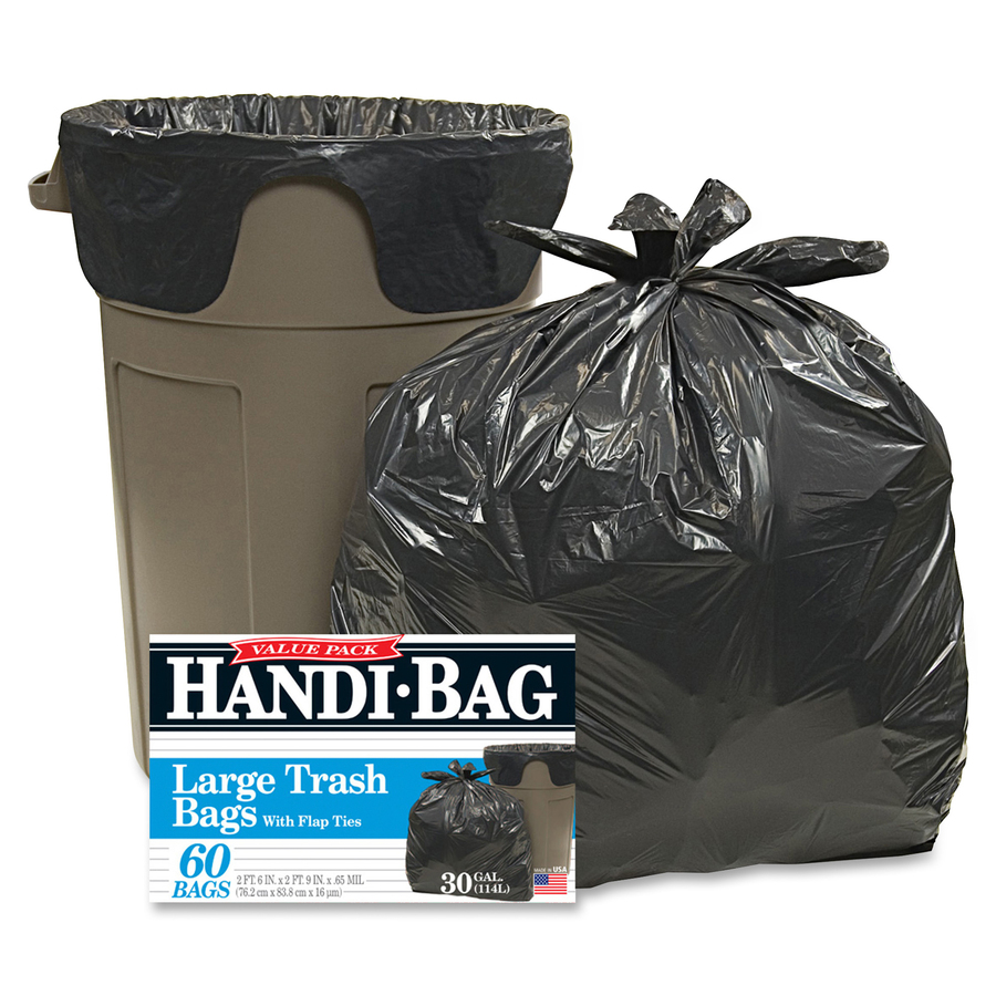 Hefty Flap Tie Medium Trash Bags 8 Gal., 24 Ct., Trash Bags, Household