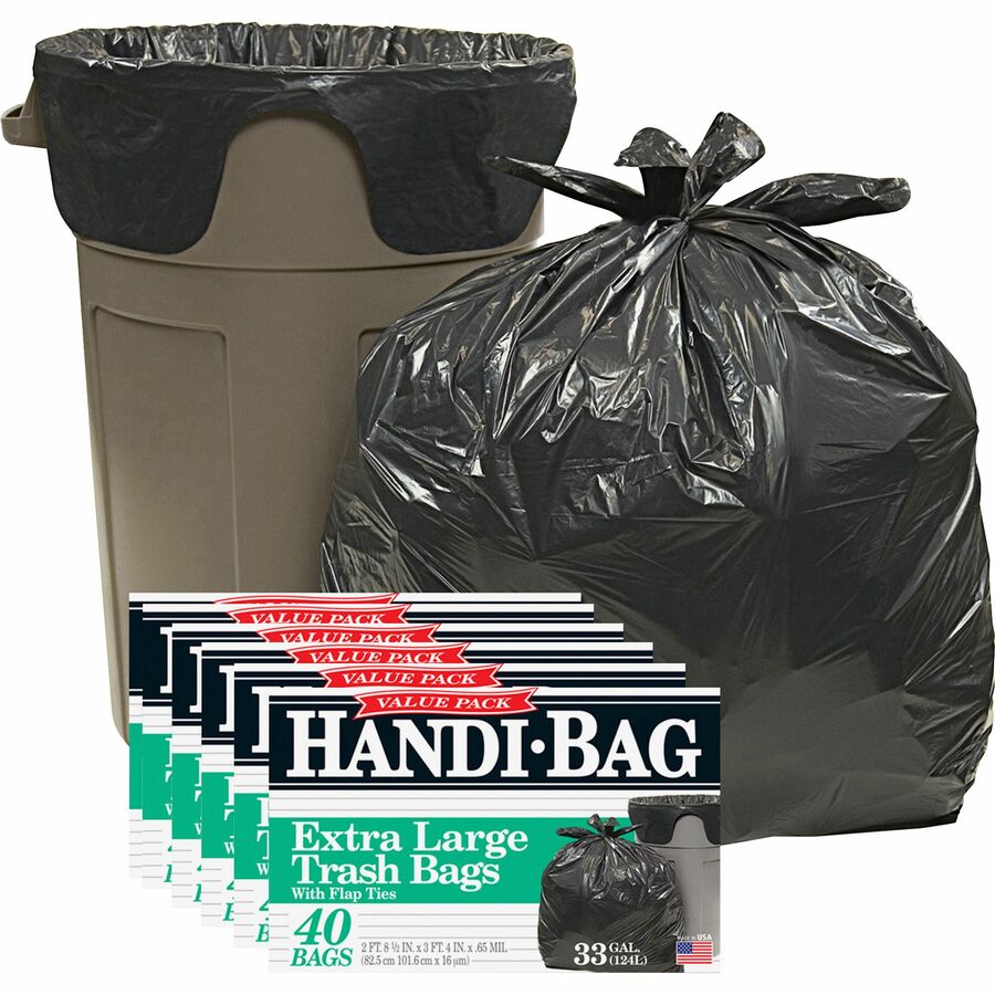 Hefty Flap Tie Small Trash Bags 4 Gal., 30 Ct.