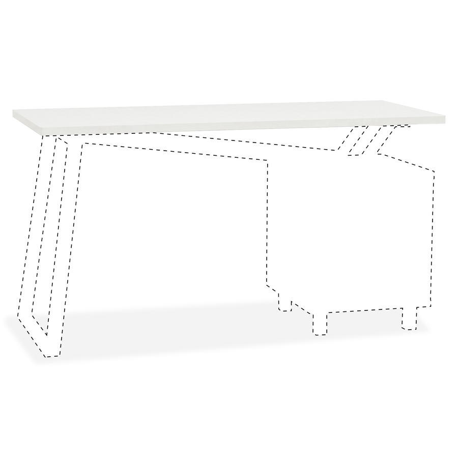Mayline Glass Top For 2 Drawer Pedestal V Desk Base 0 31 Table