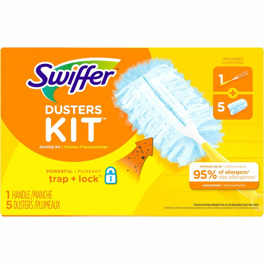 Swiffer Unscented Duster Kit - 6 / Kit - Blue, Yellow - Bluebird Office  Supplies