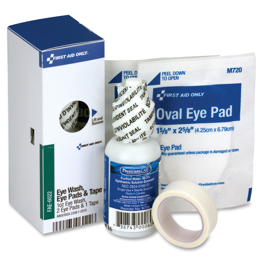 First Aid Only SmartCompliance Refill Eye Wash Kit - Zerbee