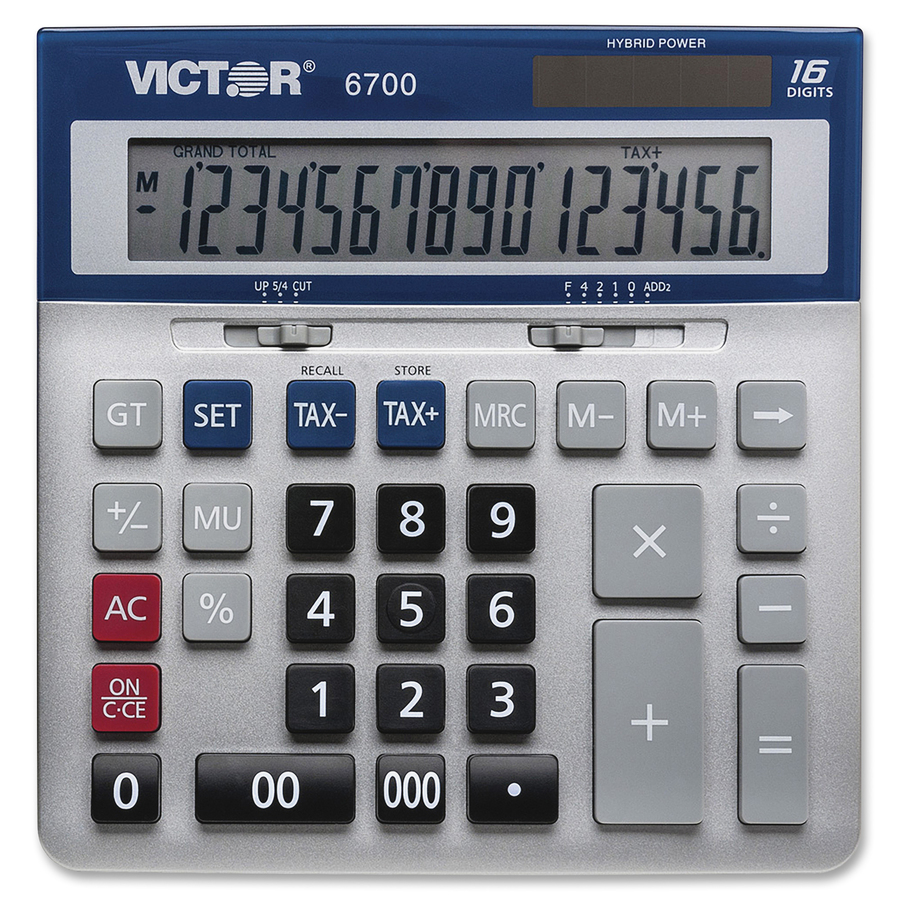 Basics LCD 8-Digit Desktop Calculator, Silver - 5 Pack