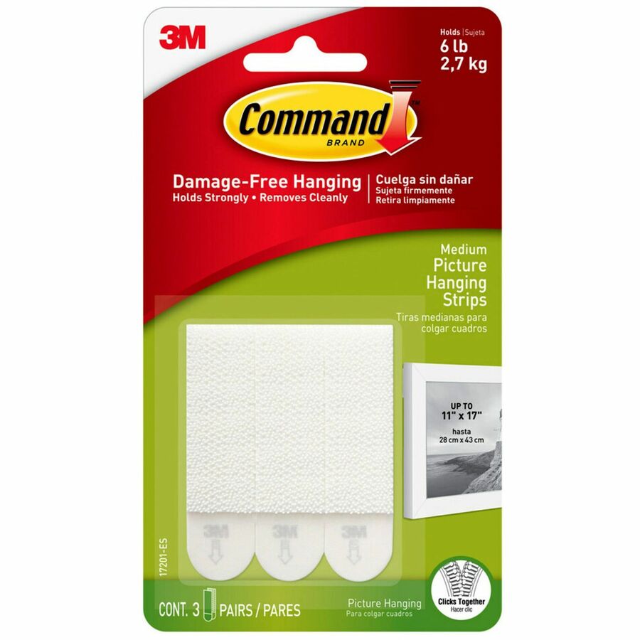 Command Medium Picture Hanging Strips Bulk Pack 50 Pairs 100