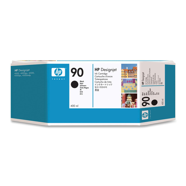 HP #90 Black Ink Cartridges - 400 ml (C5058A)