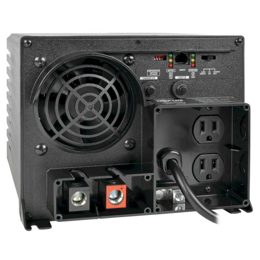 Tripp Lite PowerVerter APS 1250W Inverter - 12V DC, 120V AC - 120V AC - Continuous Power:1250W