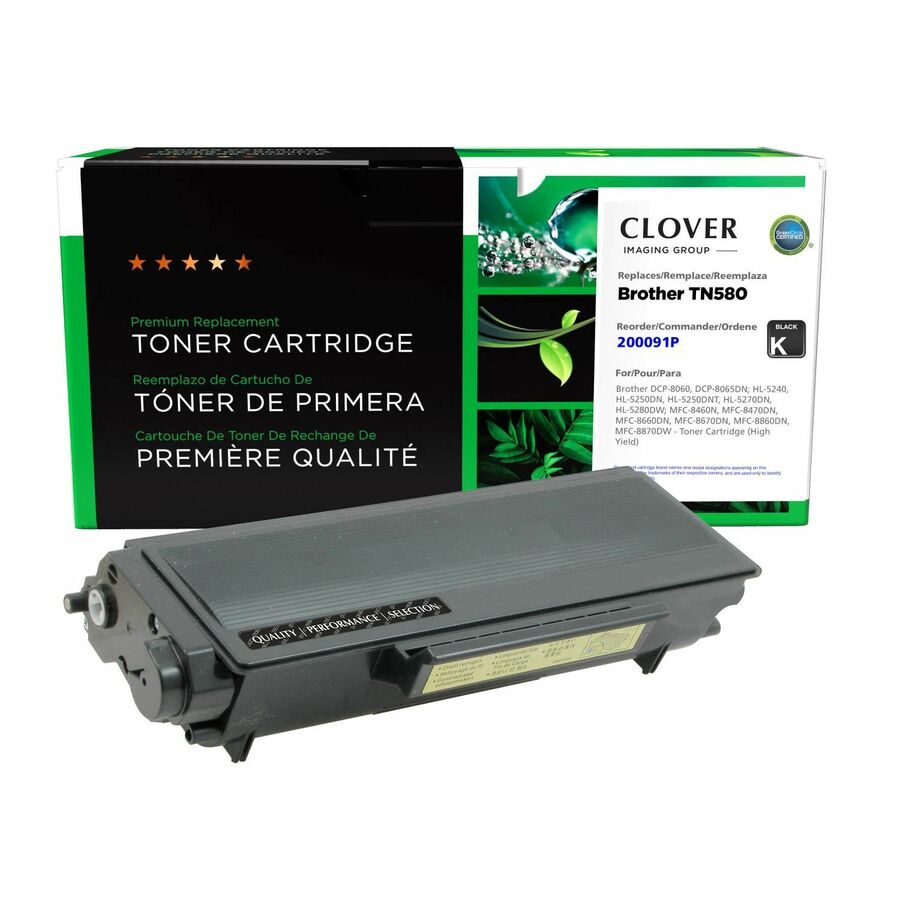 Cartouche de toner remise à neuf Brother TN580 - CIG