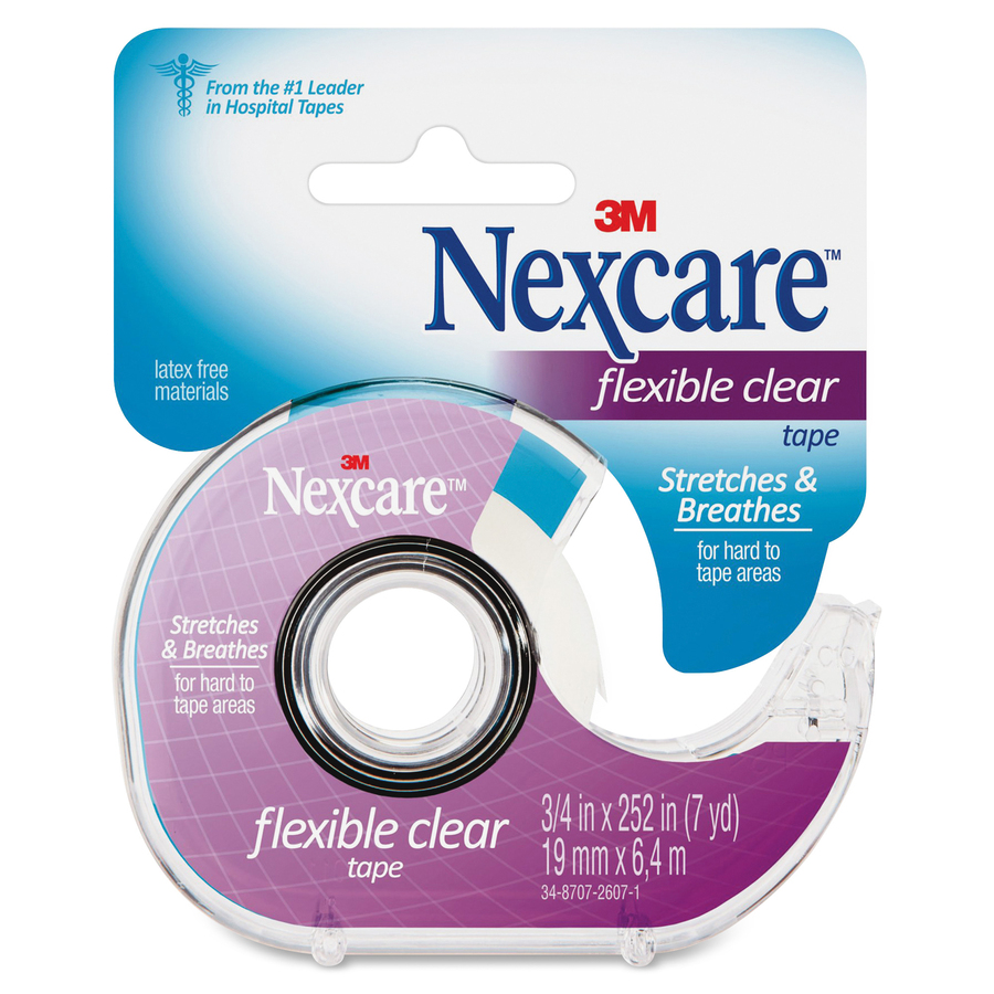 Ruban de premiers soins transparent et souple - Nexcare