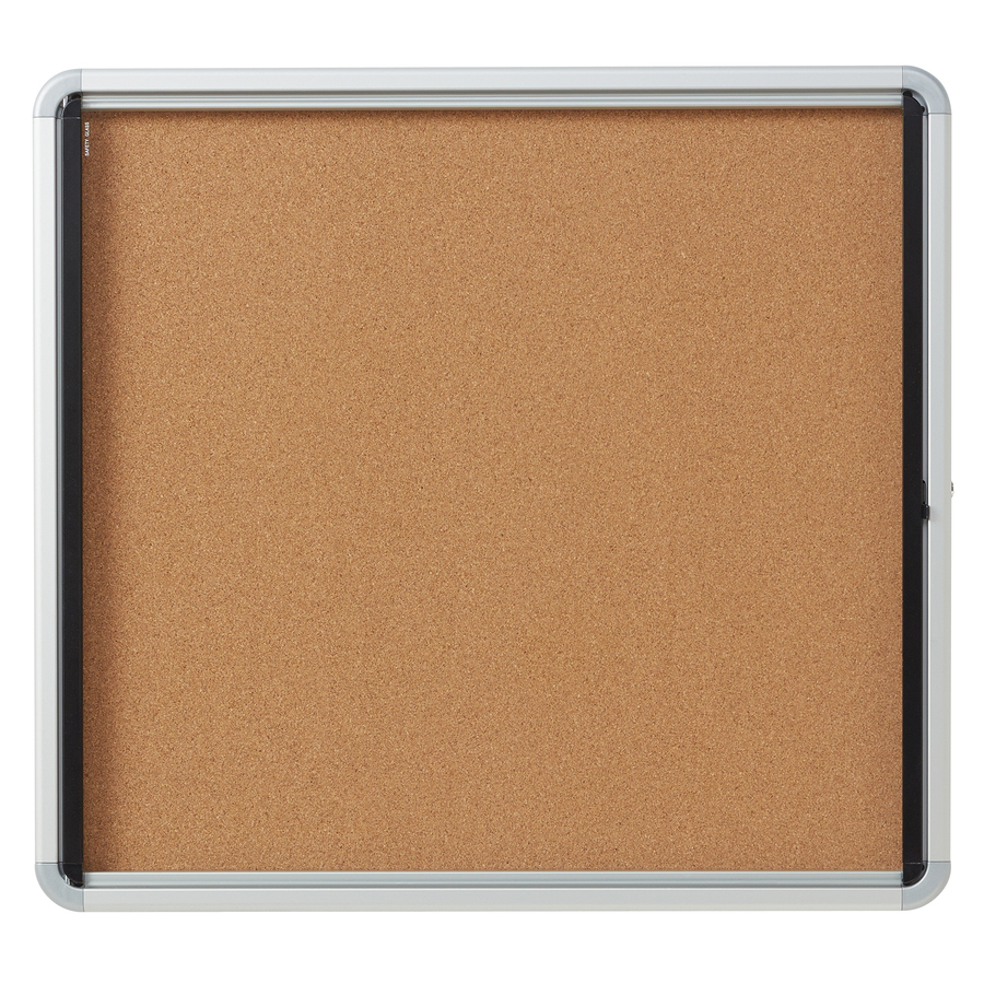 Quartet - Euro Tableau d'affichage li&egrave;ge ferm&eacute; pour l'int&eacute;rieur, 1 porte battante, 30"x27"