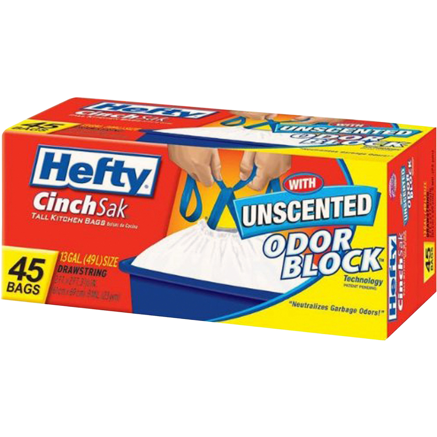 Hefty Ultra Strong Tall Kitchen Trash Bags Unscented (Pack of 24