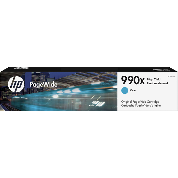 PageWide Cartridge, HP 990X, 20,000 Page Yield, Cyan
