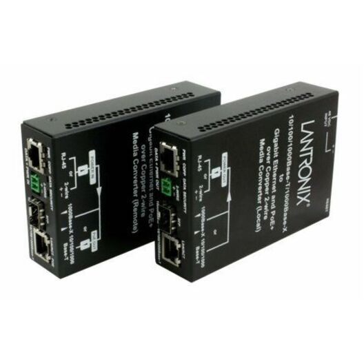 Lantronix EO2Px Series Ethernet Over 2-Wire Extender With PoE+ remote unit