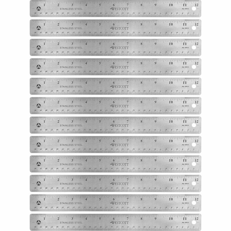 Westcott Jeweled Plastic Ruler 12 Assorted Colors - Office Depot