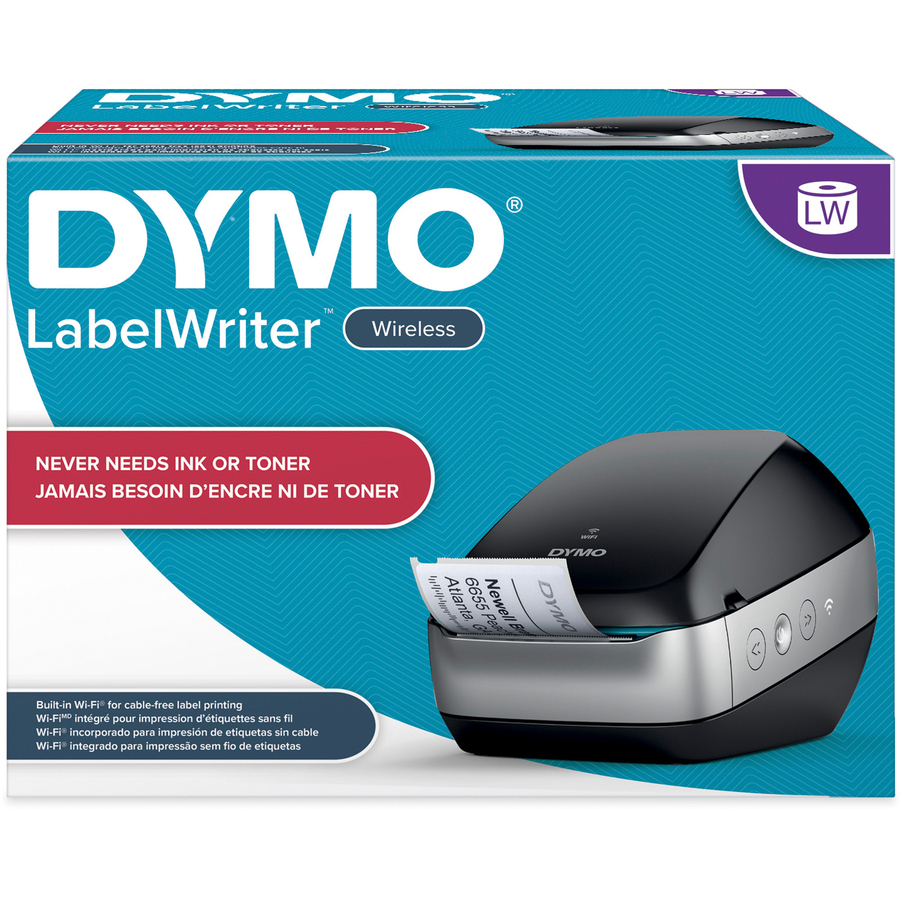 karton Underholde Så hurtigt som en flash Dymo LabelWriter Desktop Direct Thermal Printer - Monochrome - Label Print  - Black - 1.2 lps Mono - Wireless LAN - Thomas Business Center Inc