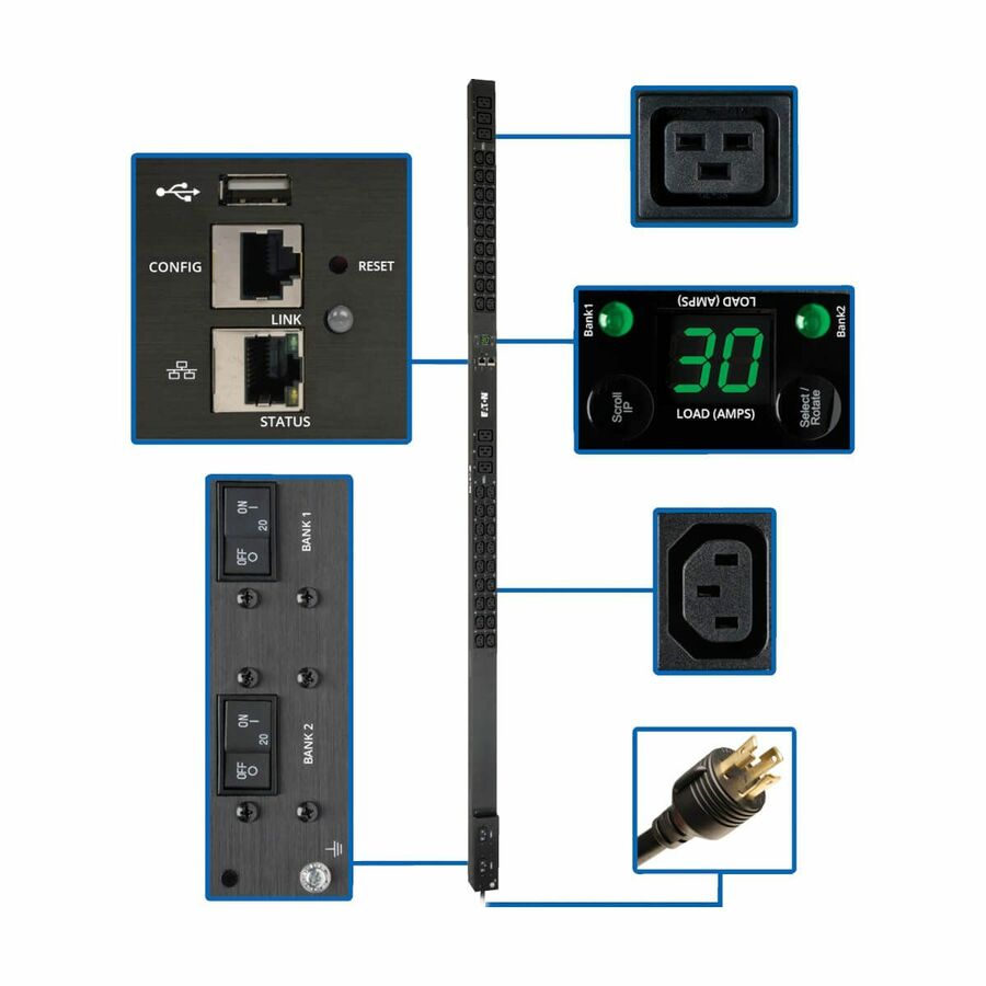 PDU 5/5.8KW SINGLE-PHASE MONITORED