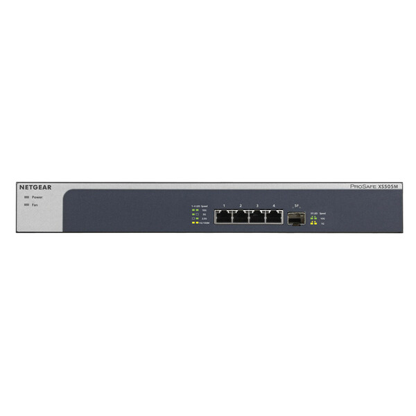 NETGEAR (XS505M-100NAS) 5-Port 10 Gigabit Ethernet Switch with 1xSFP+