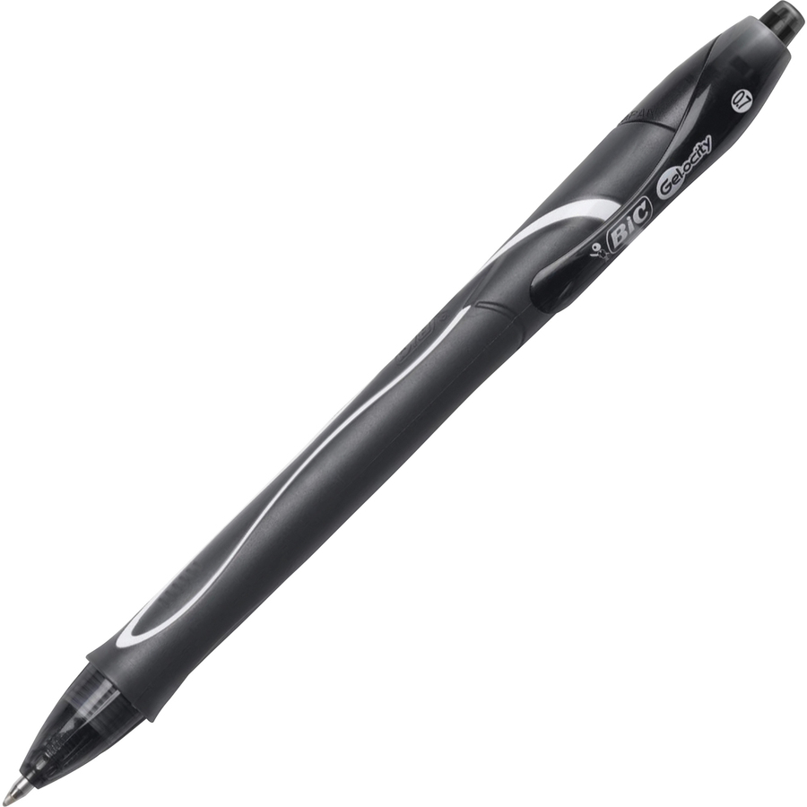 BIC Gel-ocity .7mm Retractable Pen - Medium Pen Point - BICRGLCG11BK, BIC  RGLCG11BK - Office Supply Hut