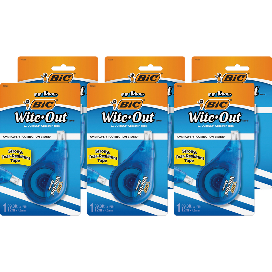 BIC Wite out EZ Correct Correction Tape White 50523 4.2mm X 12m for sale  online