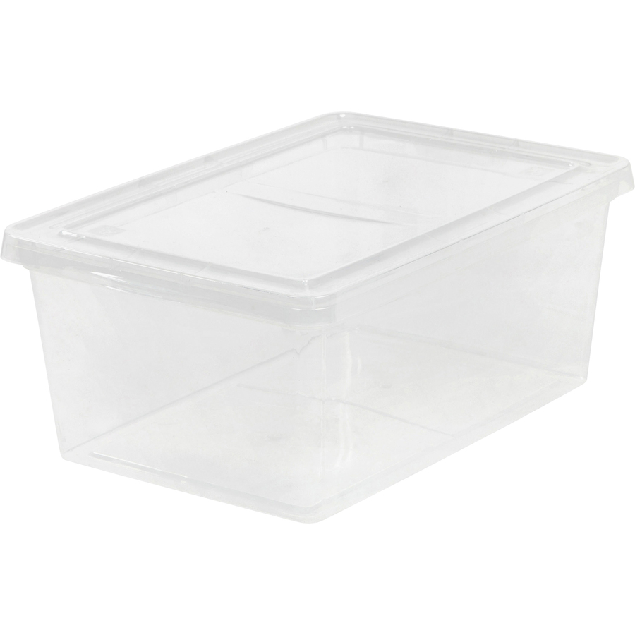 Iris 17-Quart Plastic Storage Box, Clear