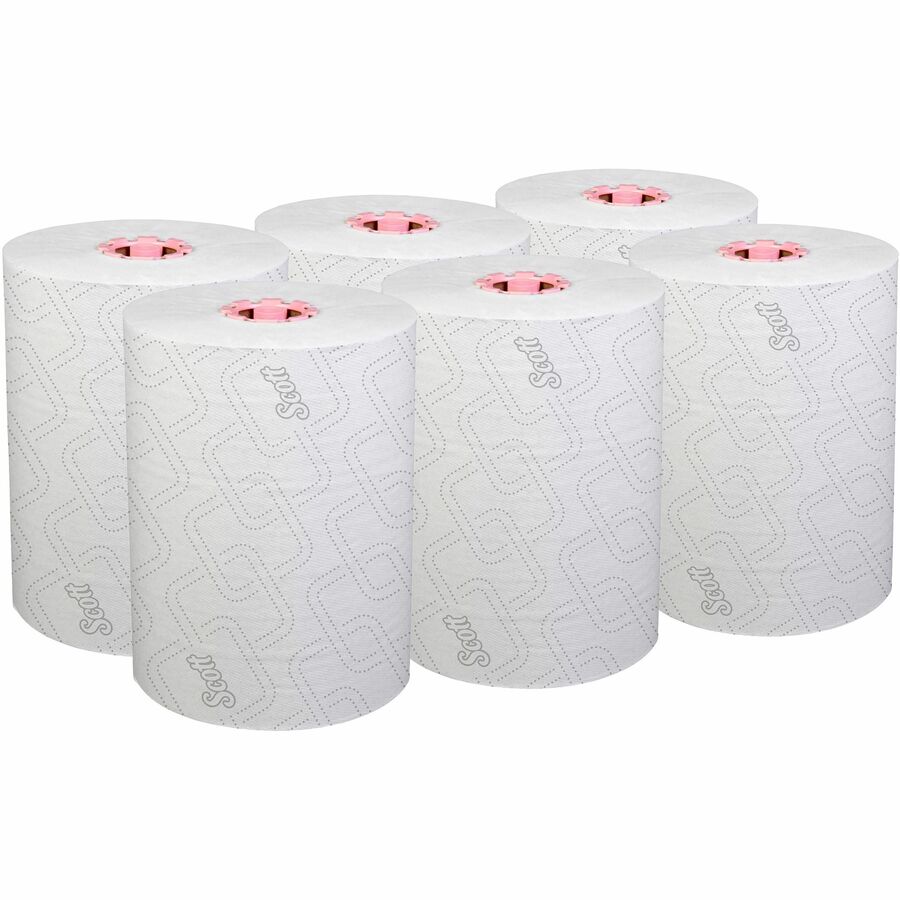Genuine Joe Hardwound Paper Towel Rolls, 1 Ply, 6 Rolls/ Carton