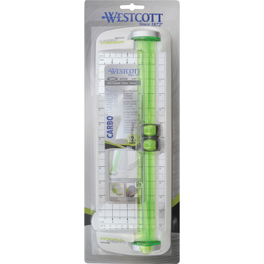 Westcott CarboTitanium Rotary Paper Trimmer, 15 Inch