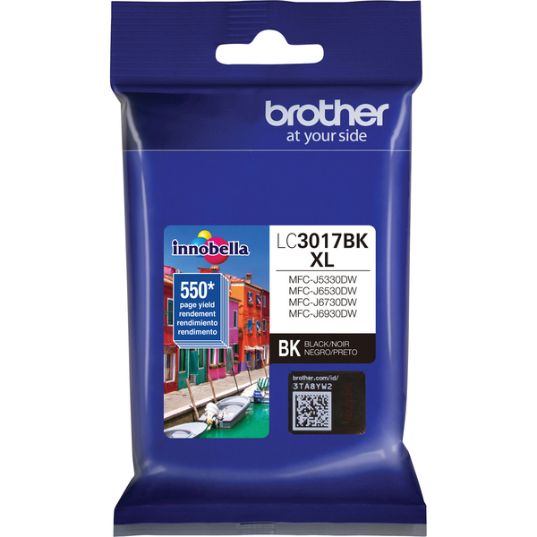 BROTHER Innobella LC3017 (LC3017BKS), Ink Cartridge, Black, 550 Pages