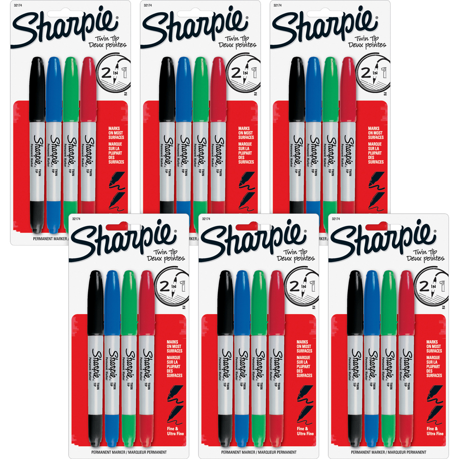 Sharpie Chisel Tip Permanent Marker - Chisel Marker Point Style - Red  Alcohol Based Ink - 1 Each