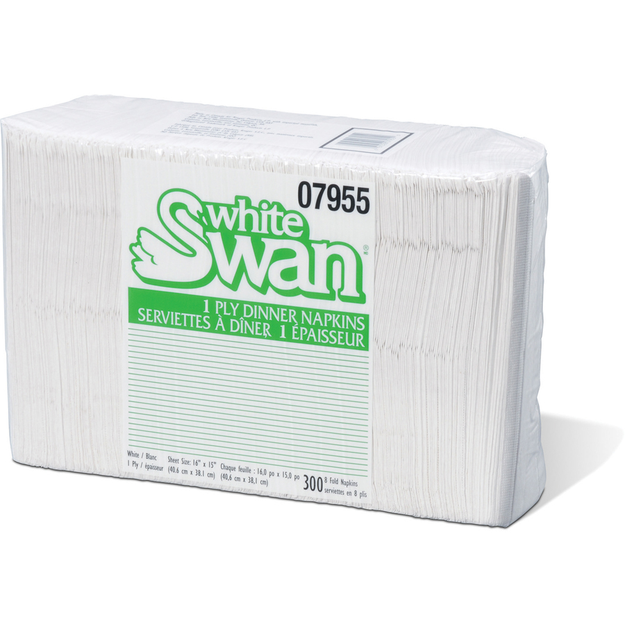 Serviettes de table Mont Royal - White Swan