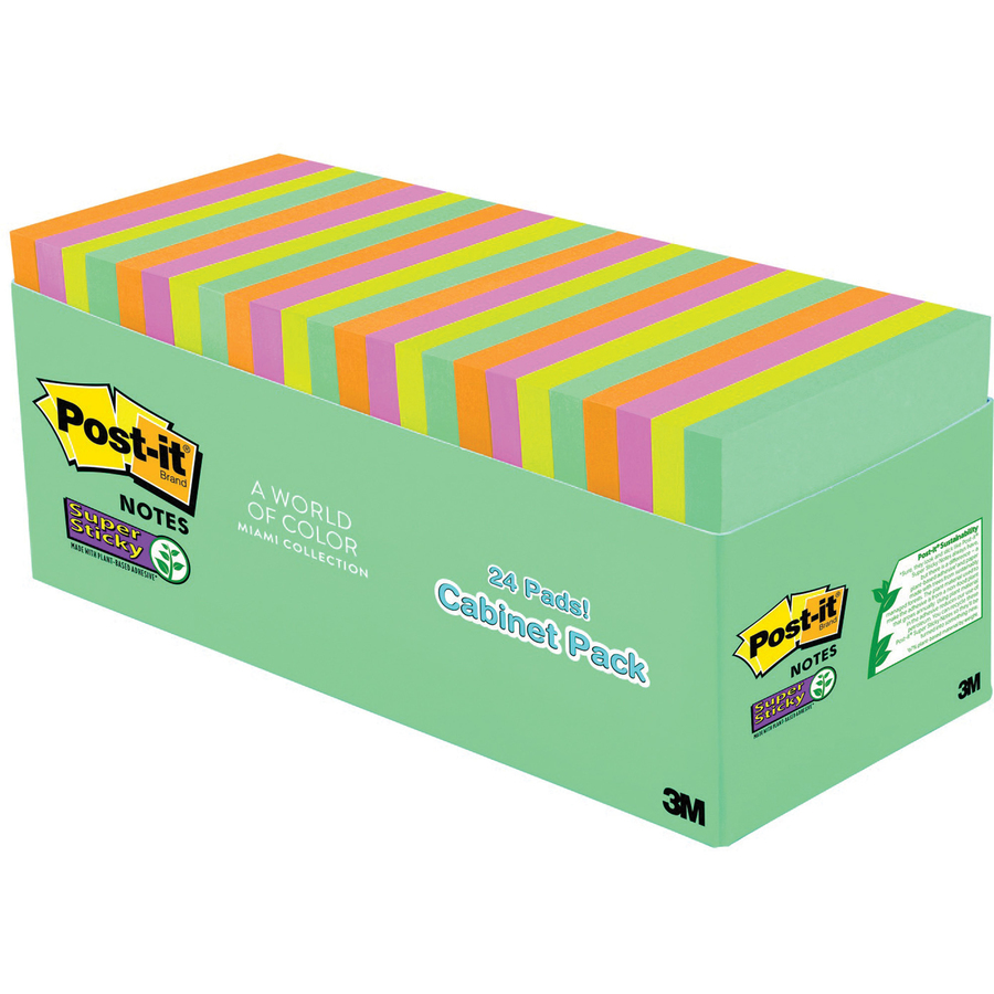 Feuillets Post-it&reg; Super Sticky - collection Éclat de lumi&egrave;re - Post-it&reg;