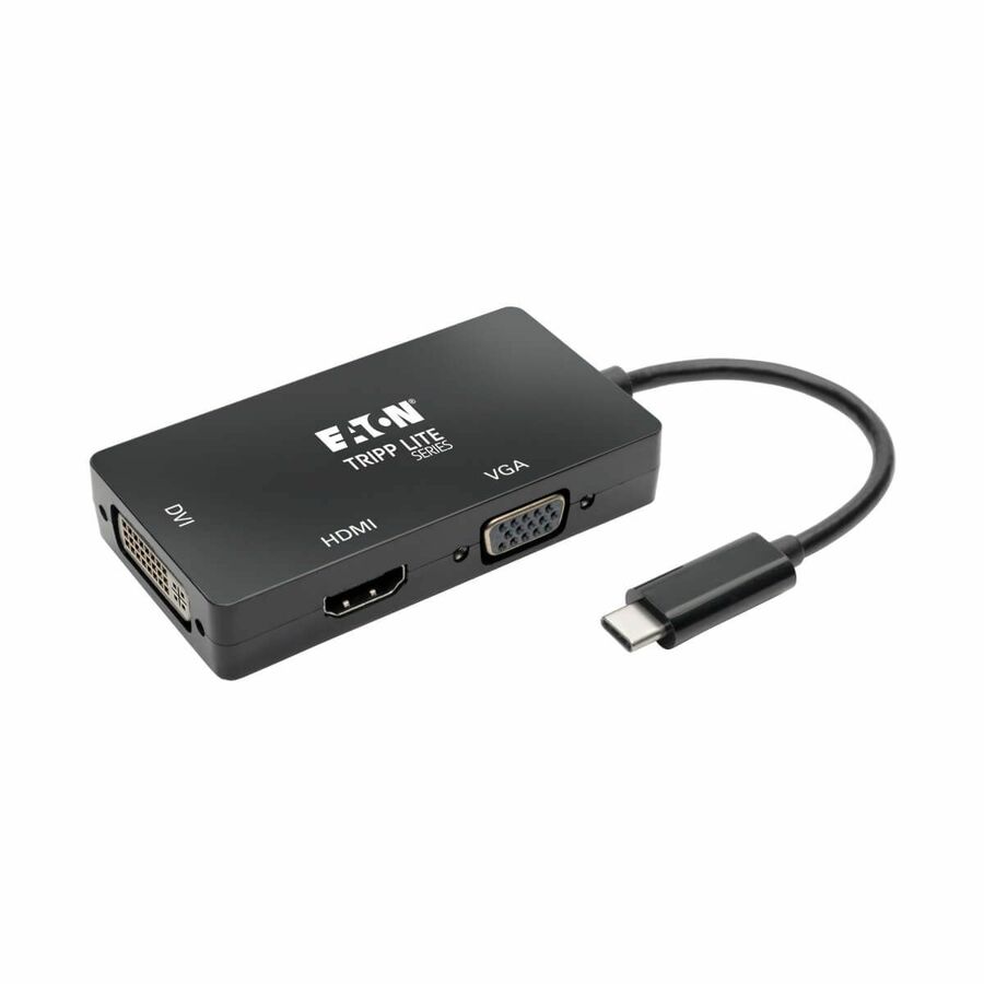 Tripp Lite U444-06N-HDV4KB Docking Station - for Notebook/Tablet PC/Desktop PC/Smartphone - USB 3.1 Type C - 1 x USB Ports - HDMI - DVI - VGA - Thunderbolt - Wired