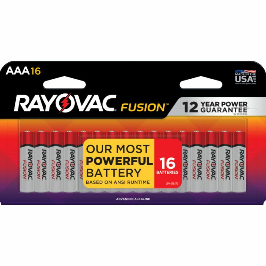 Rayovac Fusion Alkaline AAA Batteries - For Multipurpose