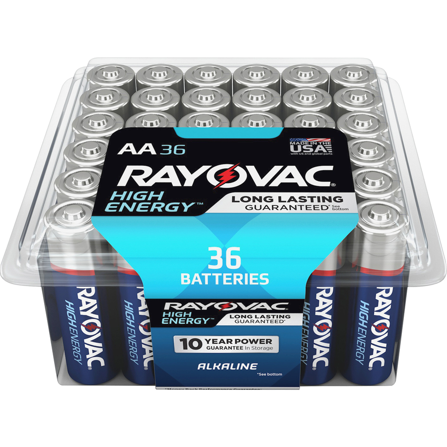 Rayovac High Energy Alkaline AA Batteries - Batteries & Battery ...