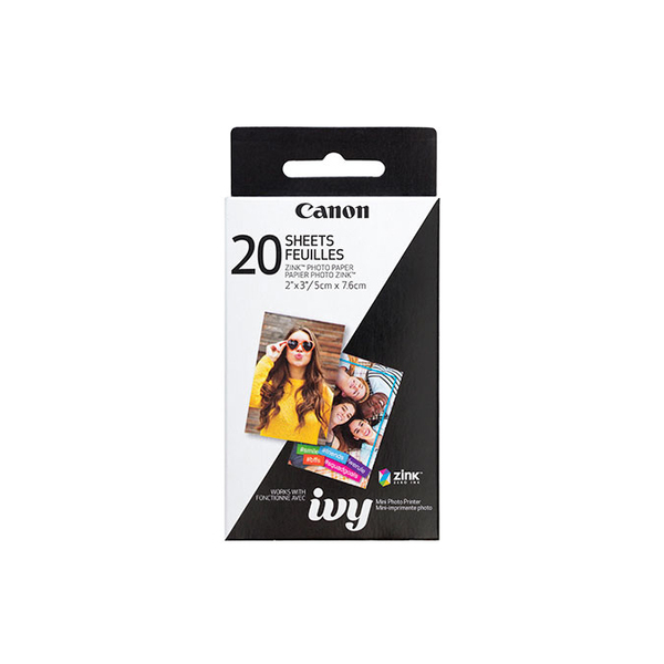 CANON ZINK Photo Paper (20SH) 20pk Refill for IVY, Glossy Finish