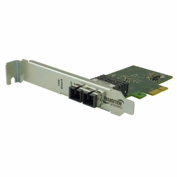 Lantronix N-GXE-xx-02 Series 1000Base-SX SC multimode PCIe network interface card