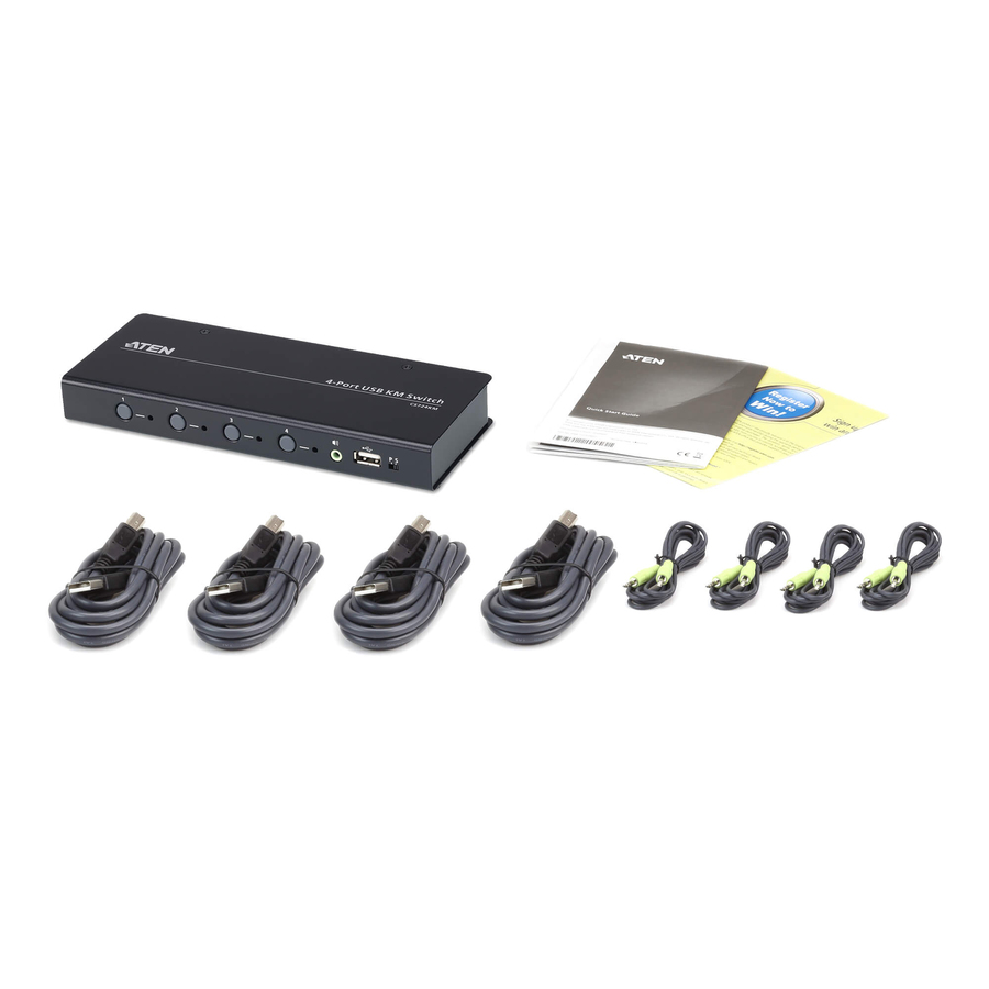 4PORT USB BOUNDLESS KVM SWITCH