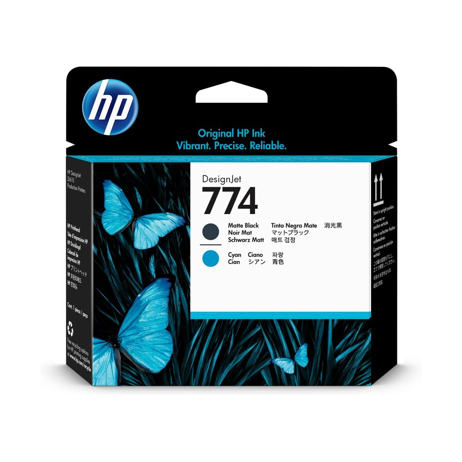 HP 774 MATTE BLACK/CYAN PRINTHEAD
