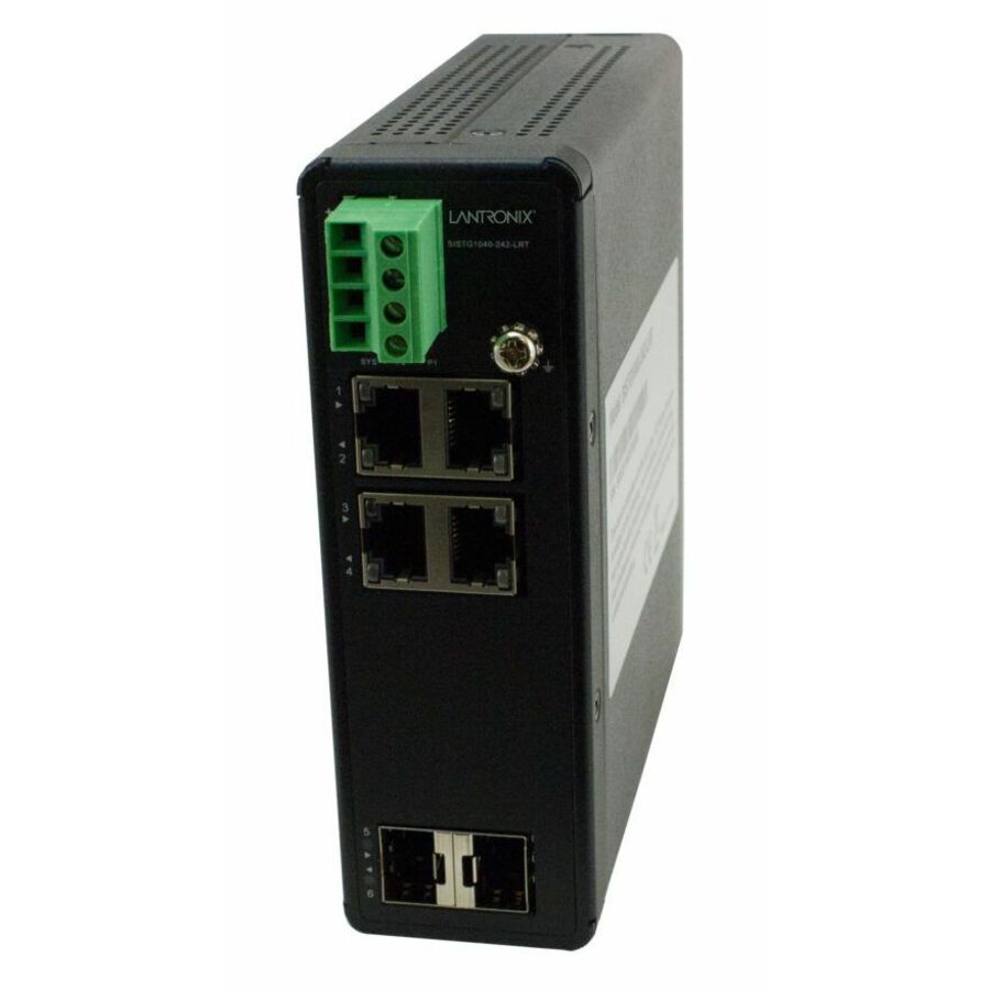 Lantronix SISTG1040-242-LRT hardened unmanaged Gigabit Ethernet switch