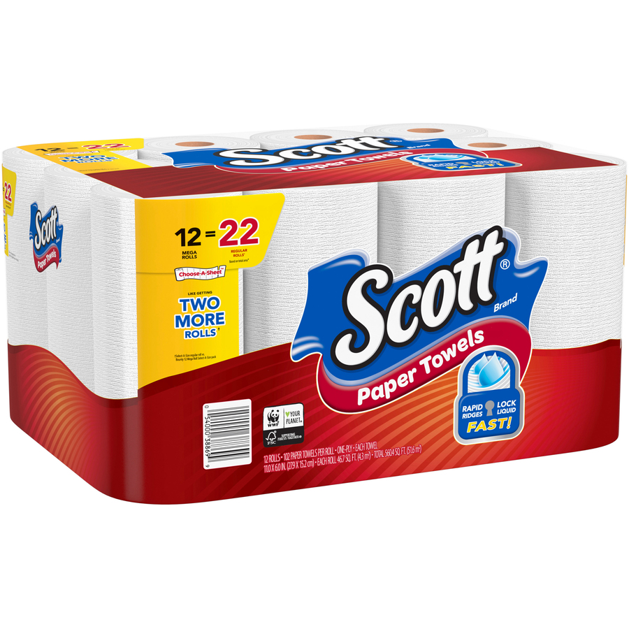 Scott Choose-A-Sheet Paper Towels Mega Rolls Ply 11